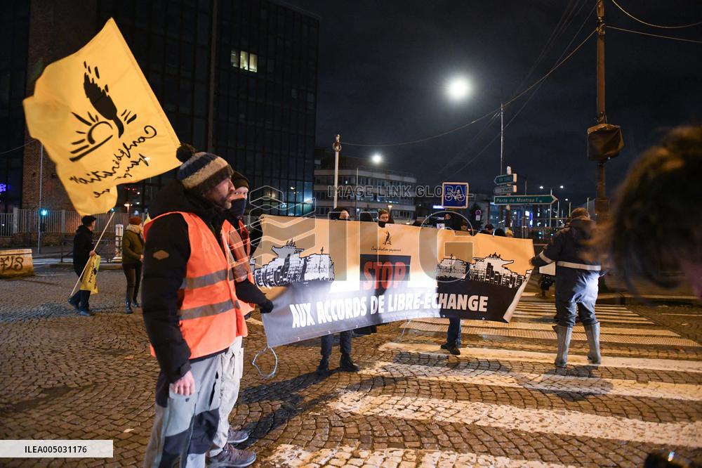 Confederation Paysanne Farmers Protest - Paris