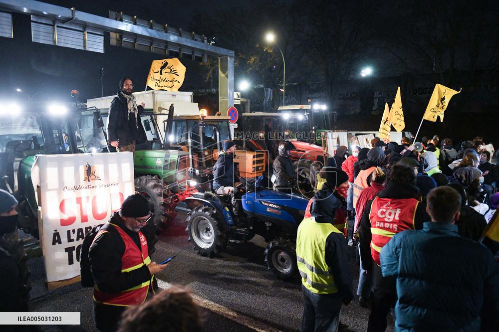 Confederation Paysanne Farmers Protest - Paris