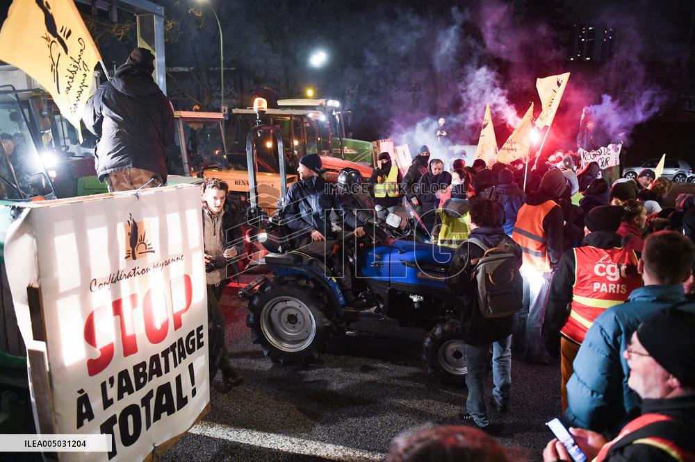 Confederation Paysanne Farmers Protest - Paris