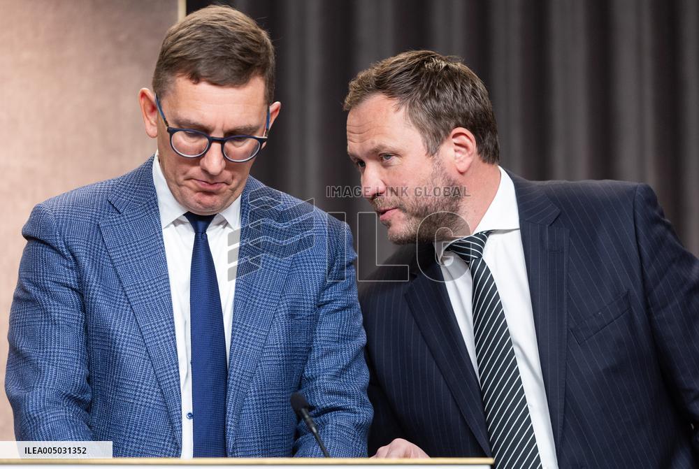 Estonian government press conference