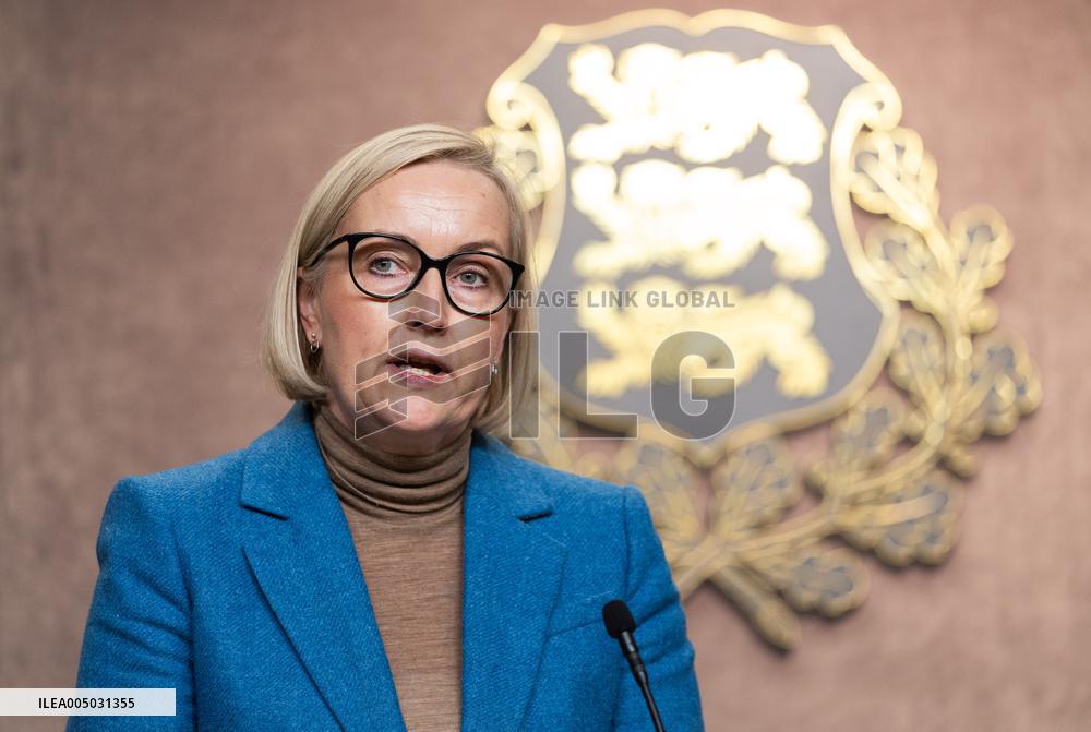 Estonian government press conference