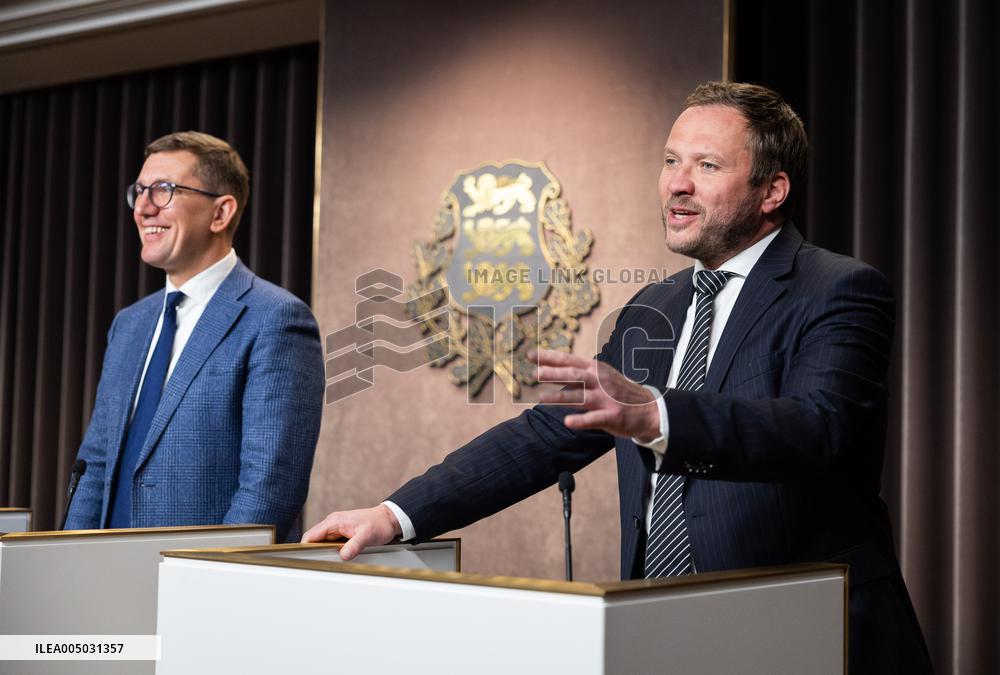 Estonian government press conference