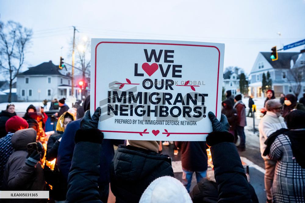 Memorial After Fatal Shooting - Minneapolis