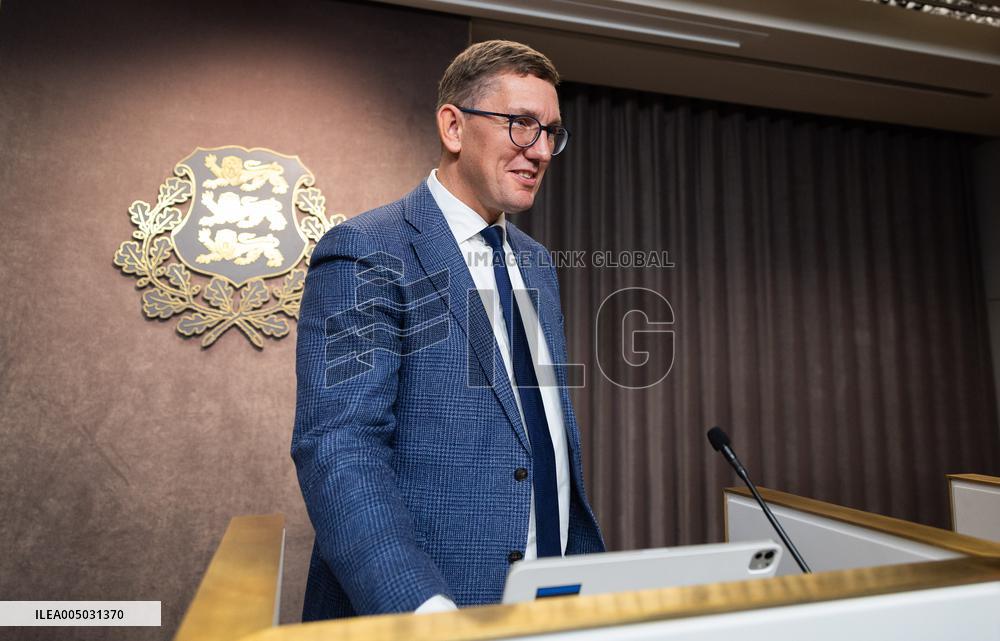 Estonian government press conference
