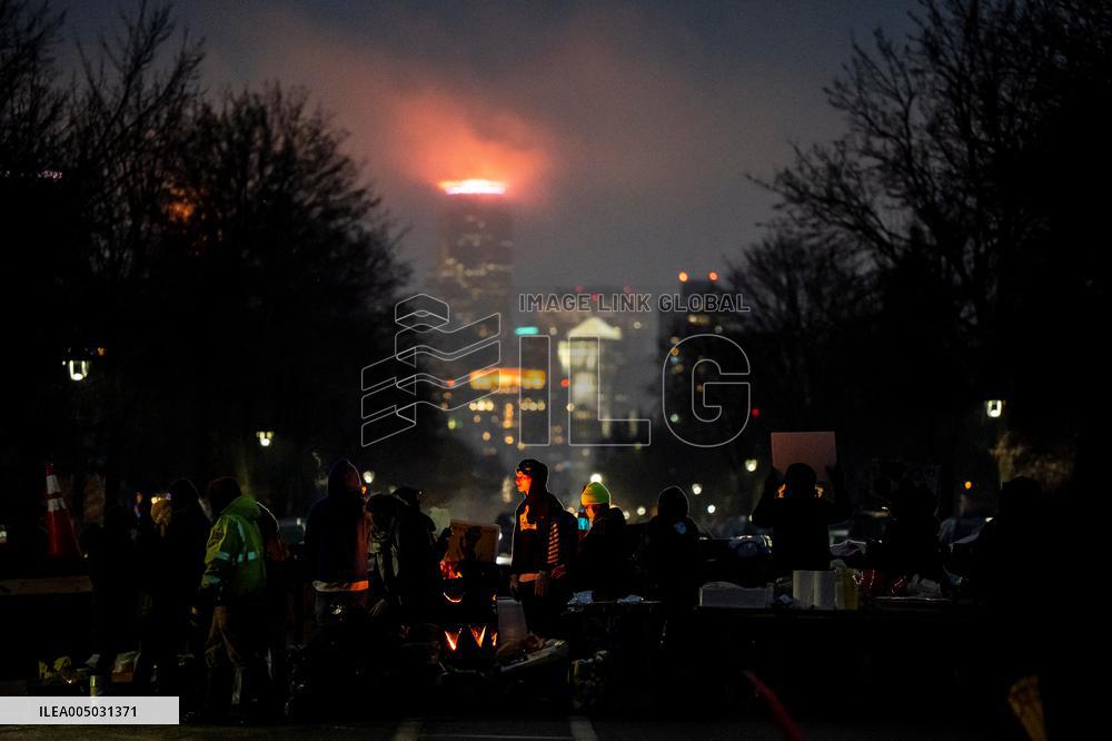 Memorial After Fatal Shooting - Minneapolis