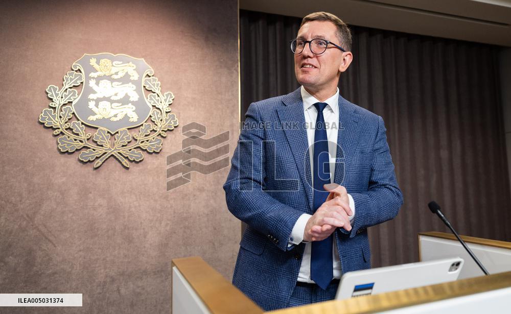Estonian government press conference