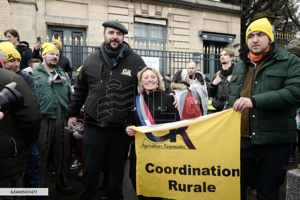 Farmers Protest In Front Of The National Assembly - Paris
