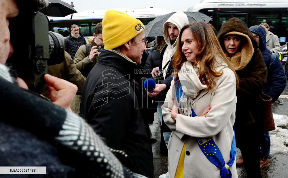 Farmers Protest In Front Of The National Assembly - Paris