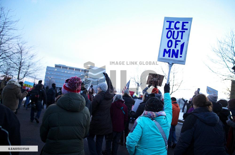 Memorial After Fatal Shooting - Minneapolis