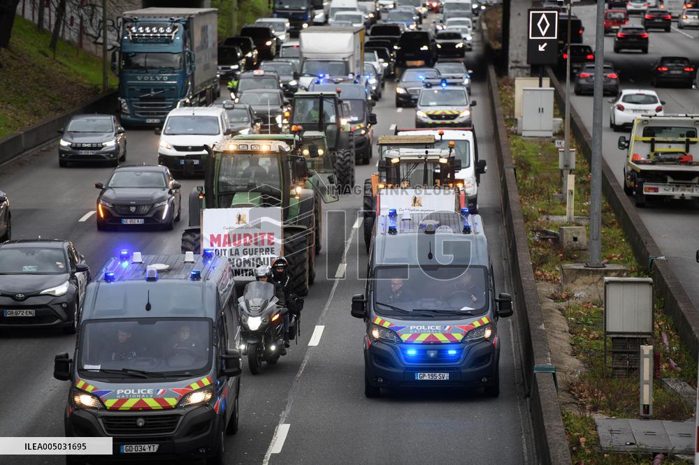 Confederation Paysanne Farmers Protest - Paris