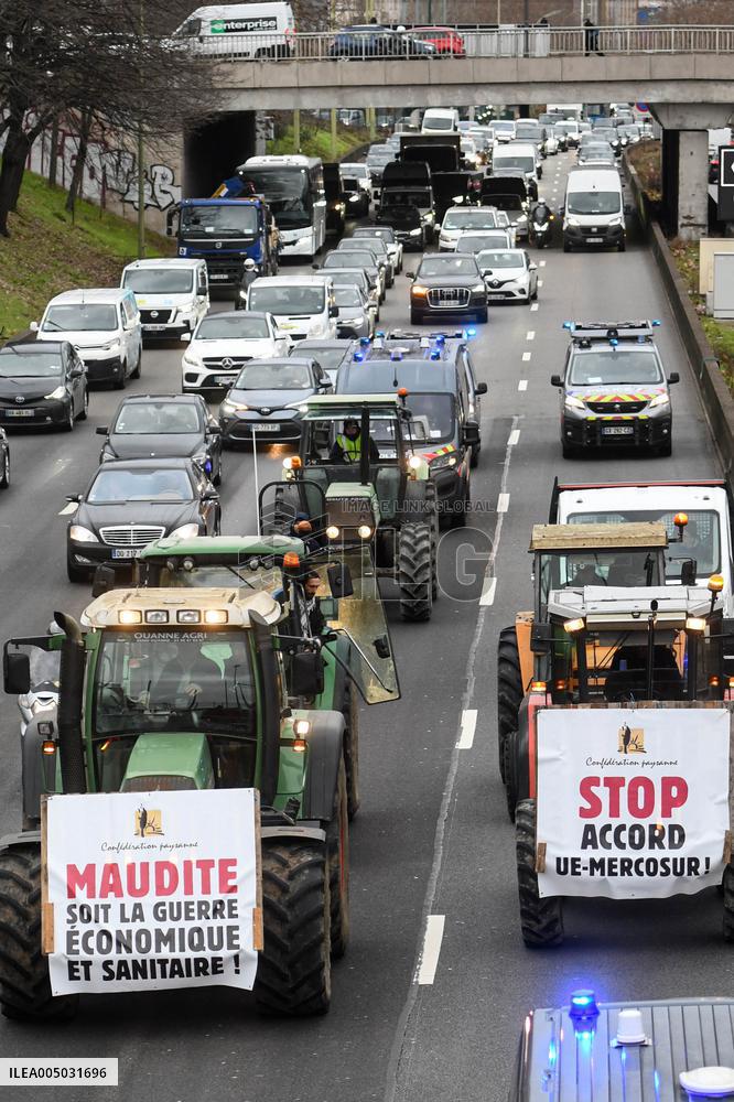 Confederation Paysanne Farmers Protest - Paris