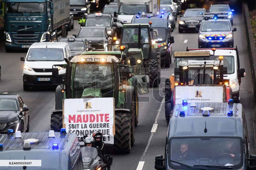 Confederation Paysanne Farmers Protest - Paris