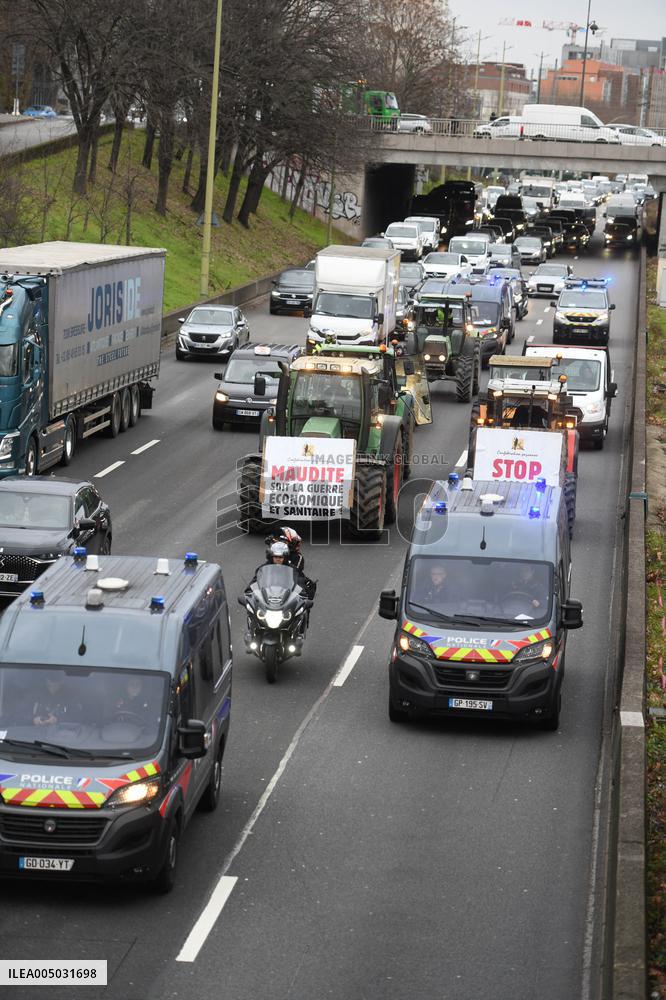 Confederation Paysanne Farmers Protest - Paris