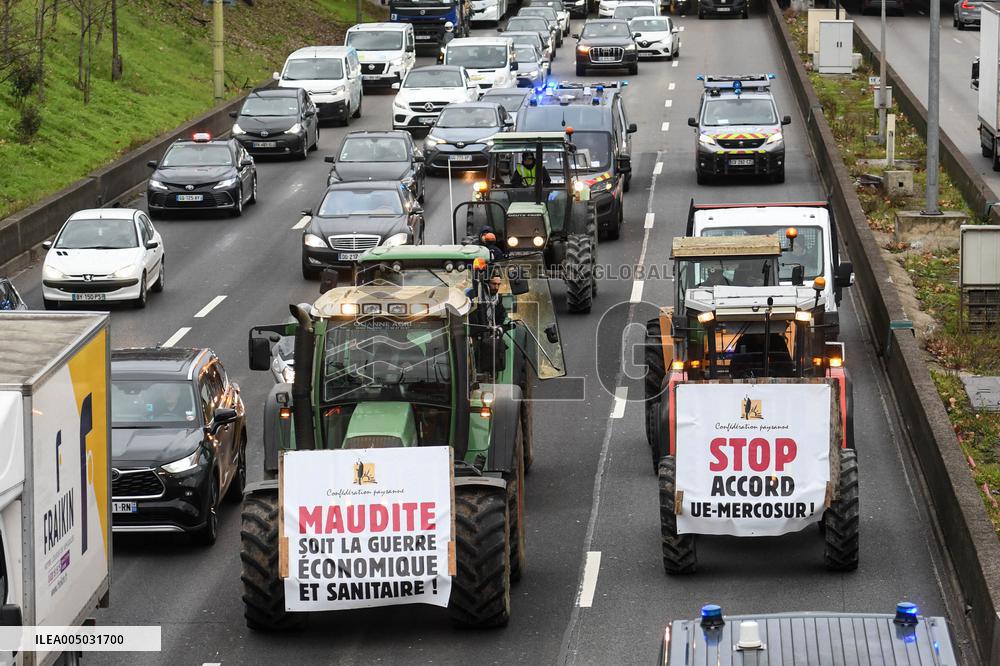 Confederation Paysanne Farmers Protest - Paris