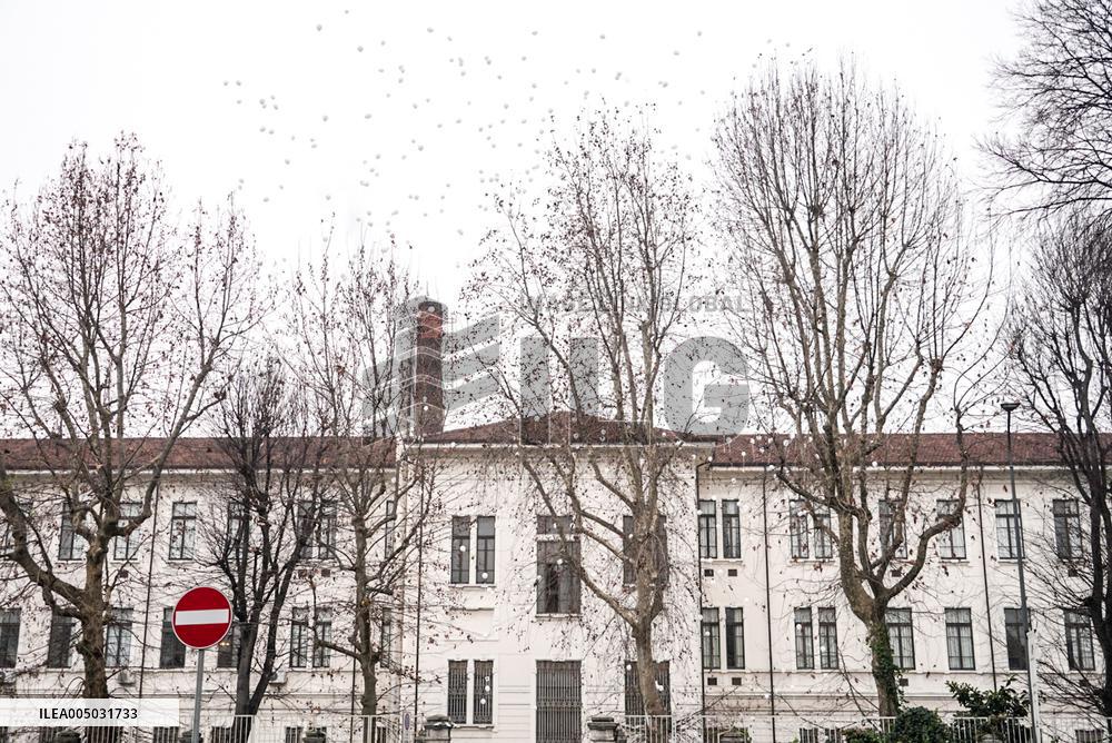 Crans Montana - White Balloons Released for Chiara Costanzo - Milan