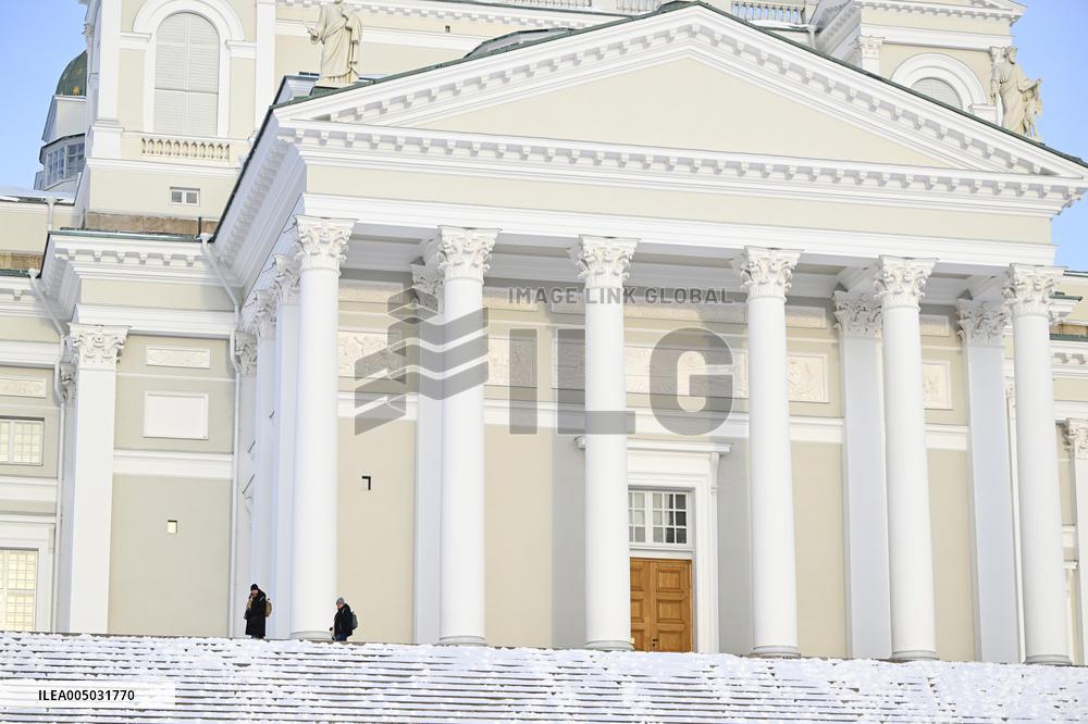 Cold weather in Helsinki