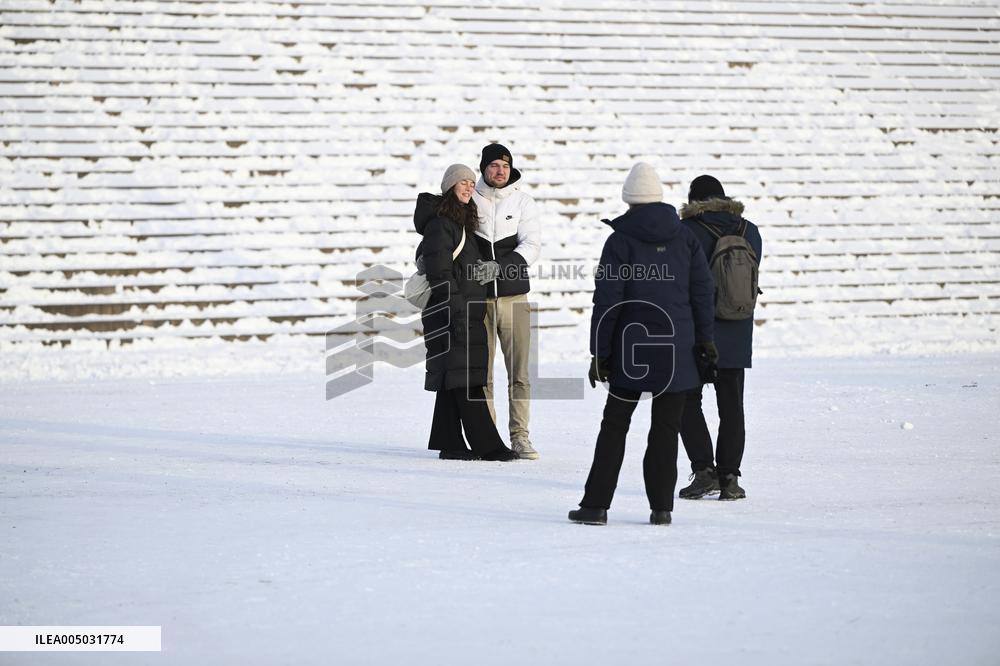 Cold weather in Helsinki