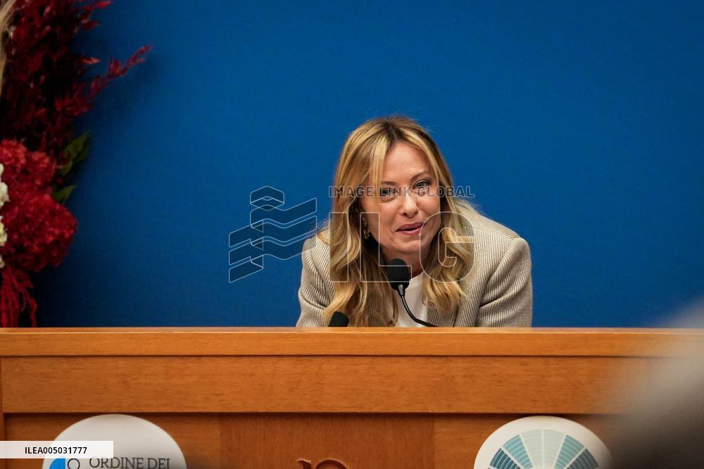 Giorgia Meloni Press Conference - Rome