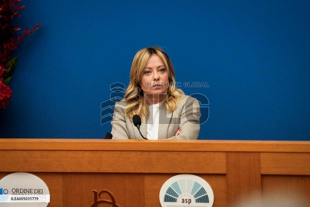 Giorgia Meloni Press Conference - Rome