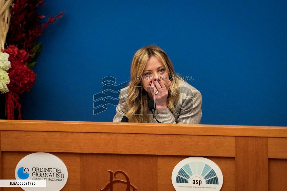 Giorgia Meloni Press Conference - Rome