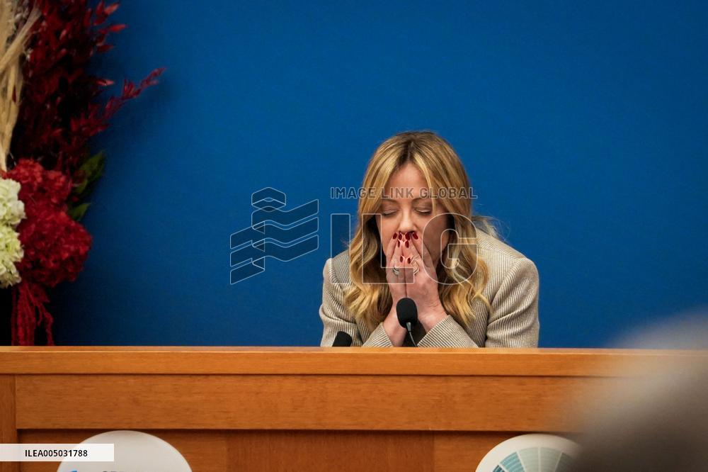 Giorgia Meloni Press Conference - Rome