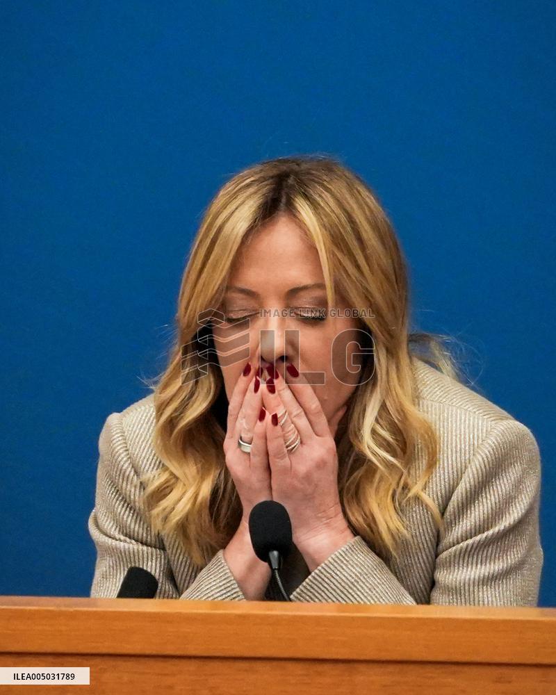 Giorgia Meloni Press Conference - Rome