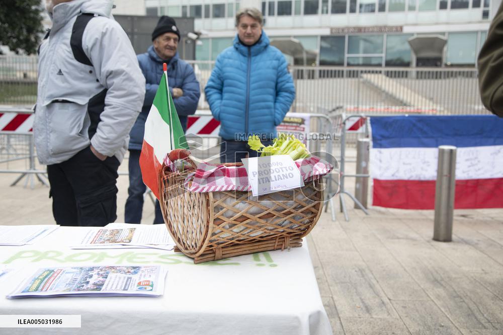 Milan, Piazza Duca D'Aosta, Demonstration to Say No to Approval of the Mercosur Treaty