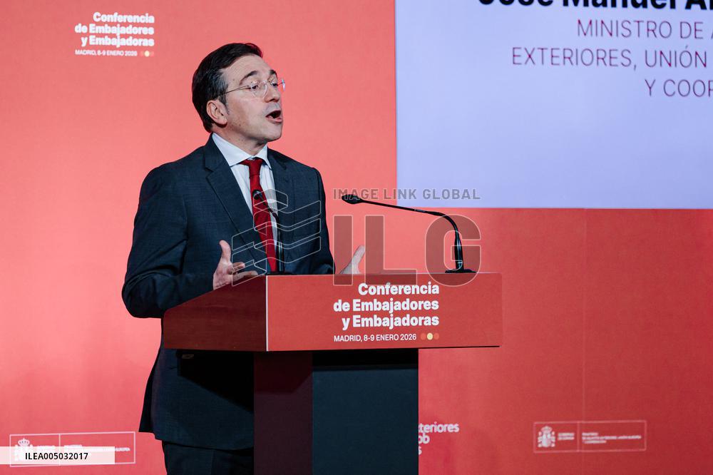 King Felipe Closes The X Conference Of Ambassadors Of Spain - Madrid