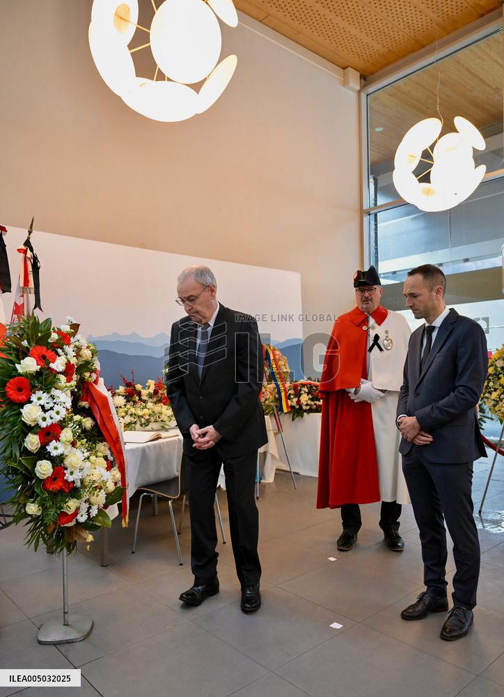 Commemoration Ceremony for Victims of Crans-Montana - Martigny