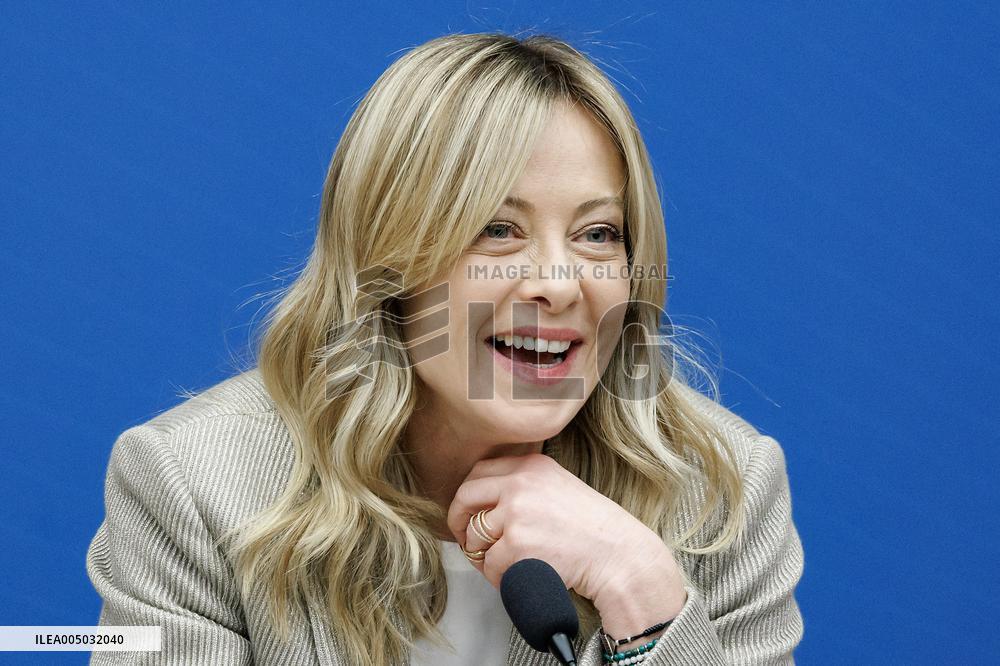 Giorgia Meloni Press Conference - Rome