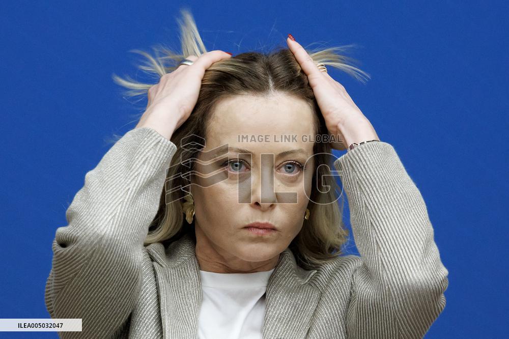 Giorgia Meloni Press Conference - Rome