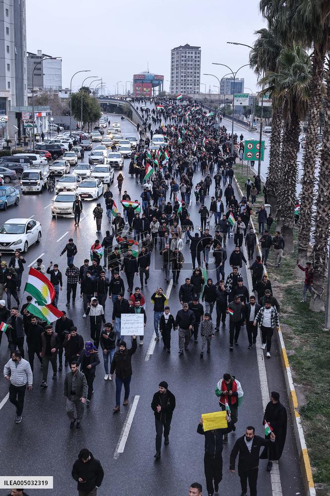 Erbil Rally Asserts Kurdish Unity Amid Rising Regional Tensions - Iraq