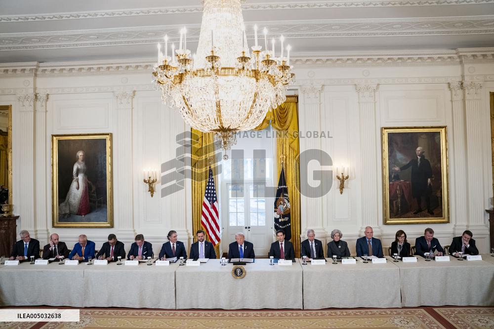 President Trump Meets With Oil and Gas Executives in Washington, DC