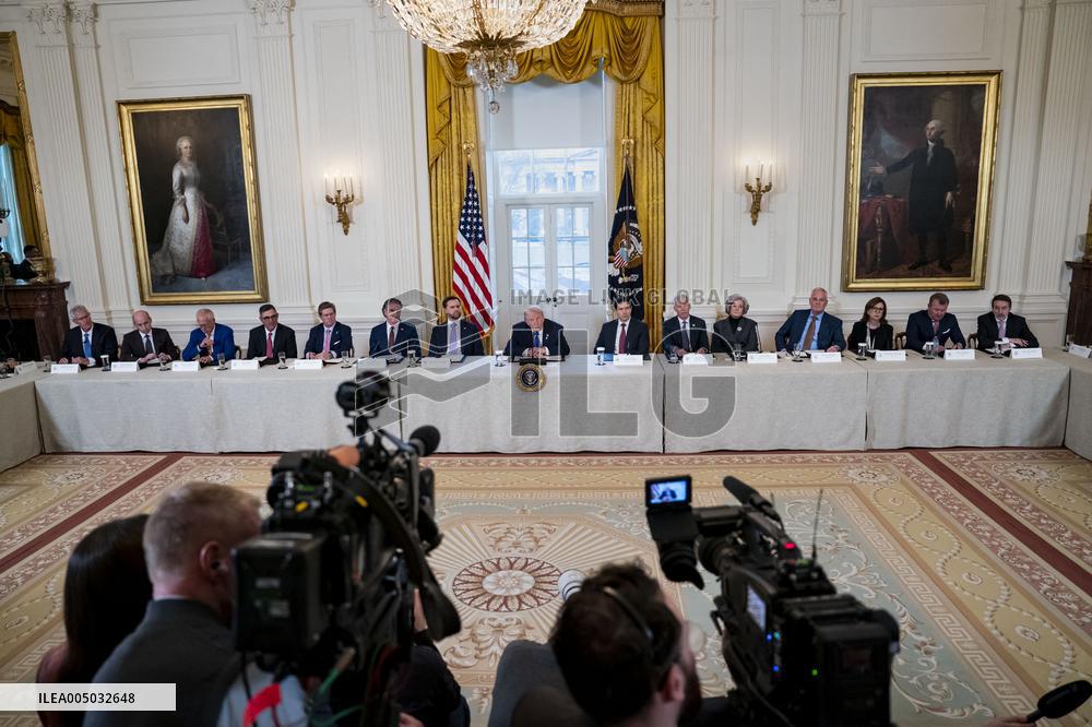 President Trump Meets With Oil and Gas Executives in Washington, DC