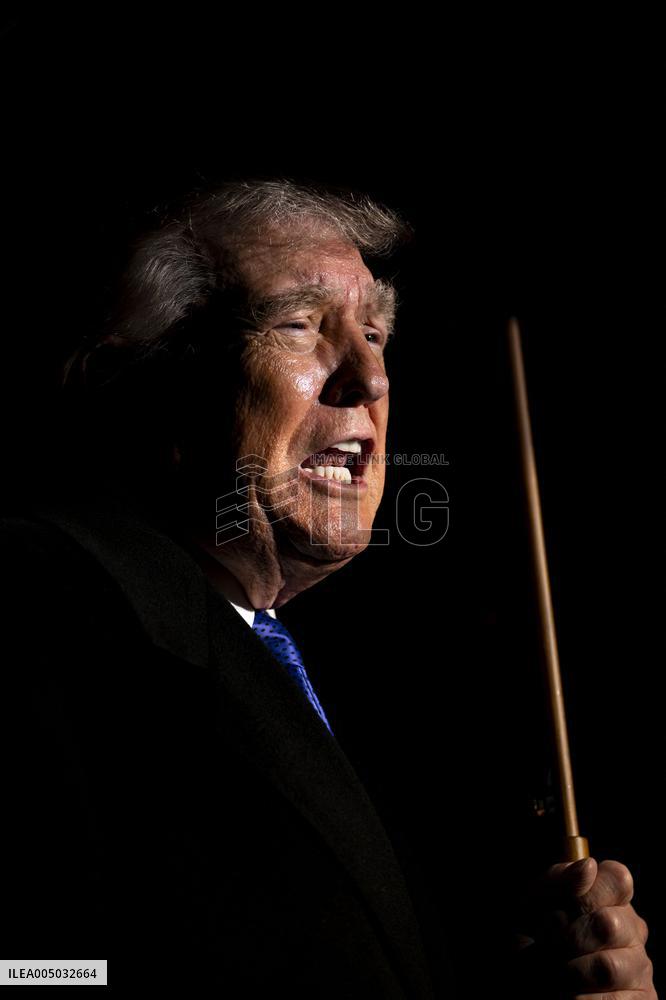 President Donald Trump Departs the White House in Washington, DC