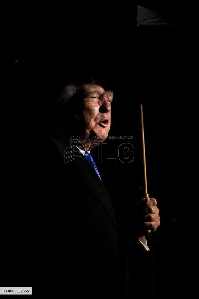 President Donald Trump Departs the White House in Washington, DC