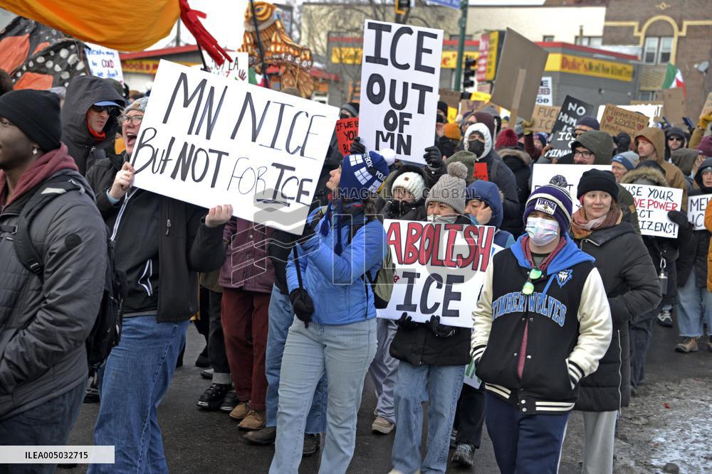 Protest march in Minneapolis