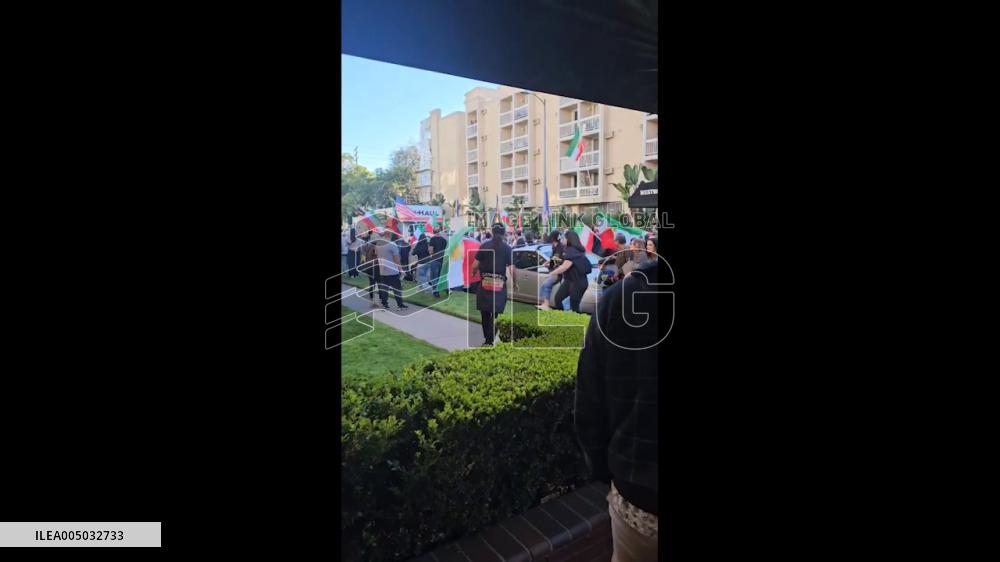 US: U-Haul Truck Drives Into Crowd at Anti-Iran Regime Protest in Los Angeles 3