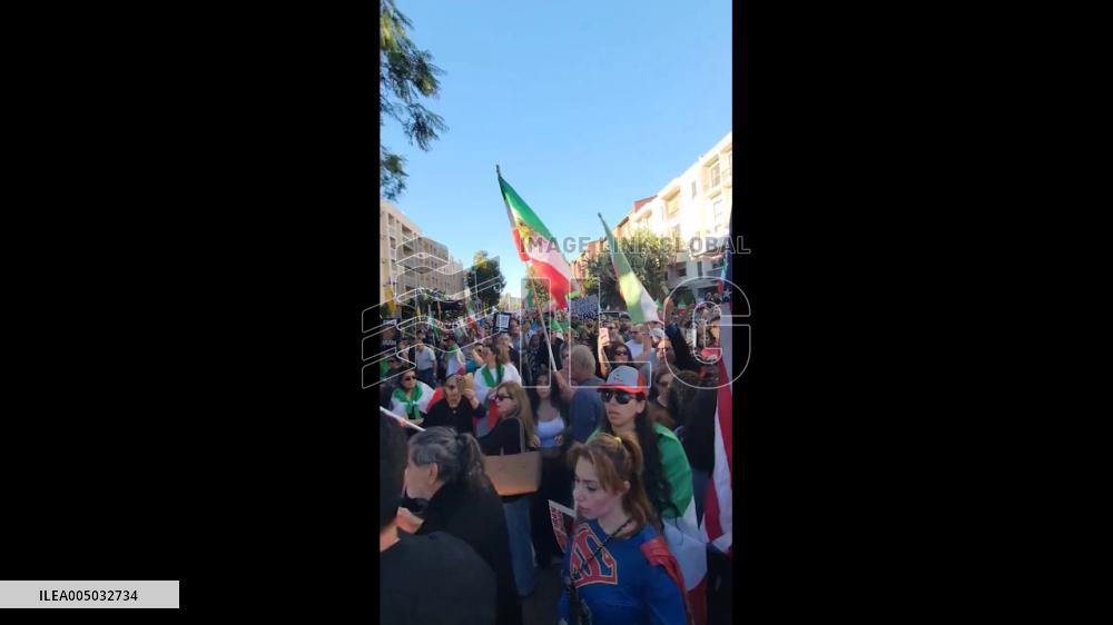 US: U-Haul Truck Drives Into Crowd at Anti-Iran Regime Protest in Los Angeles 2