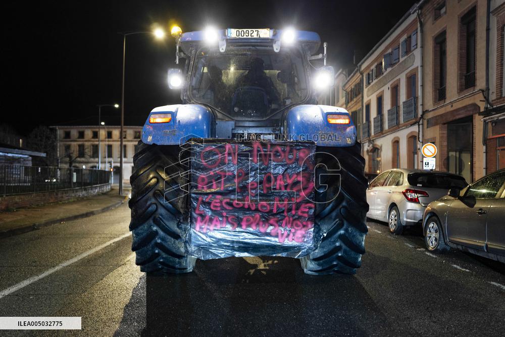 Farmers Protest in Montauban