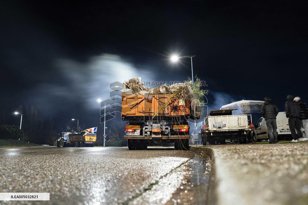 Farmers Protest in Montauban