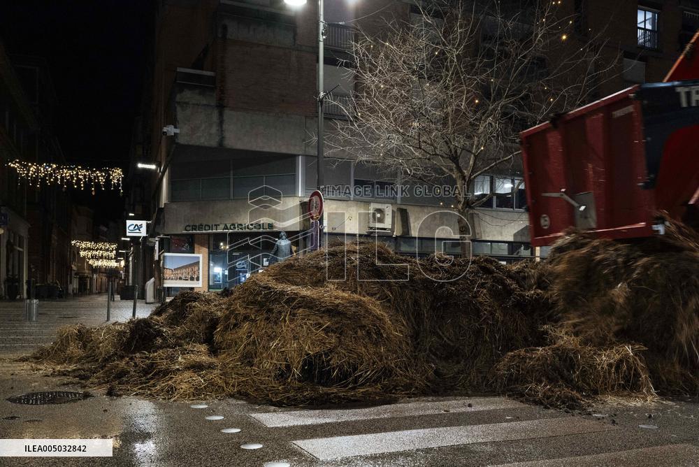 Farmers Protest in Montauban