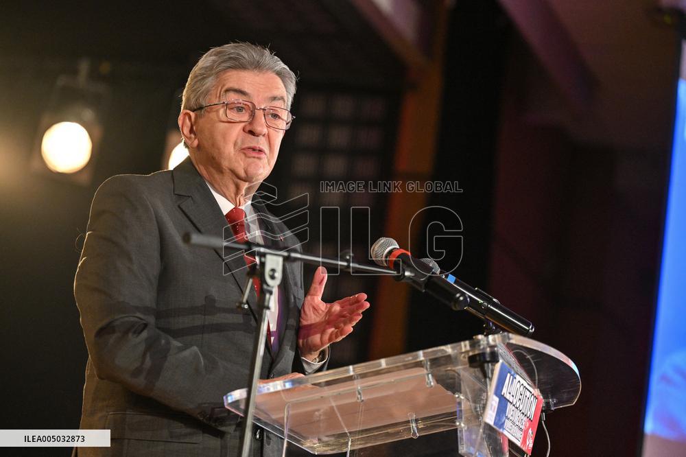 Republican New Year Banquet with Jean-Luc Melenchon - Villeurbanne