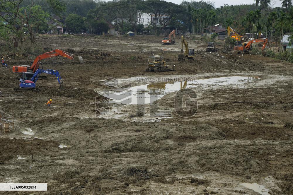 Temporary And Permanent Housing After Cyclone - Aceh Tamiang