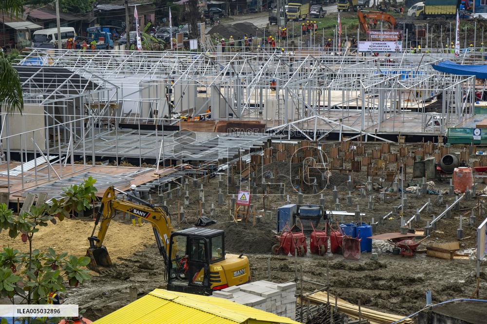 Temporary And Permanent Housing After Cyclone - Aceh Tamiang
