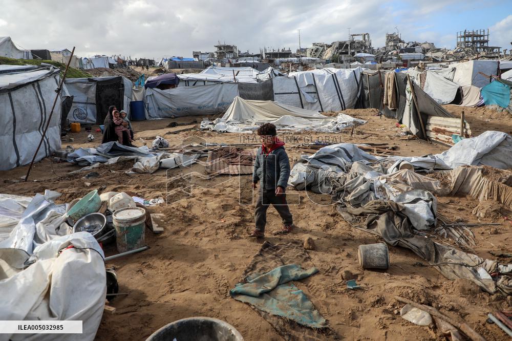 Damage Caused By An Israeli Strike - Gaza