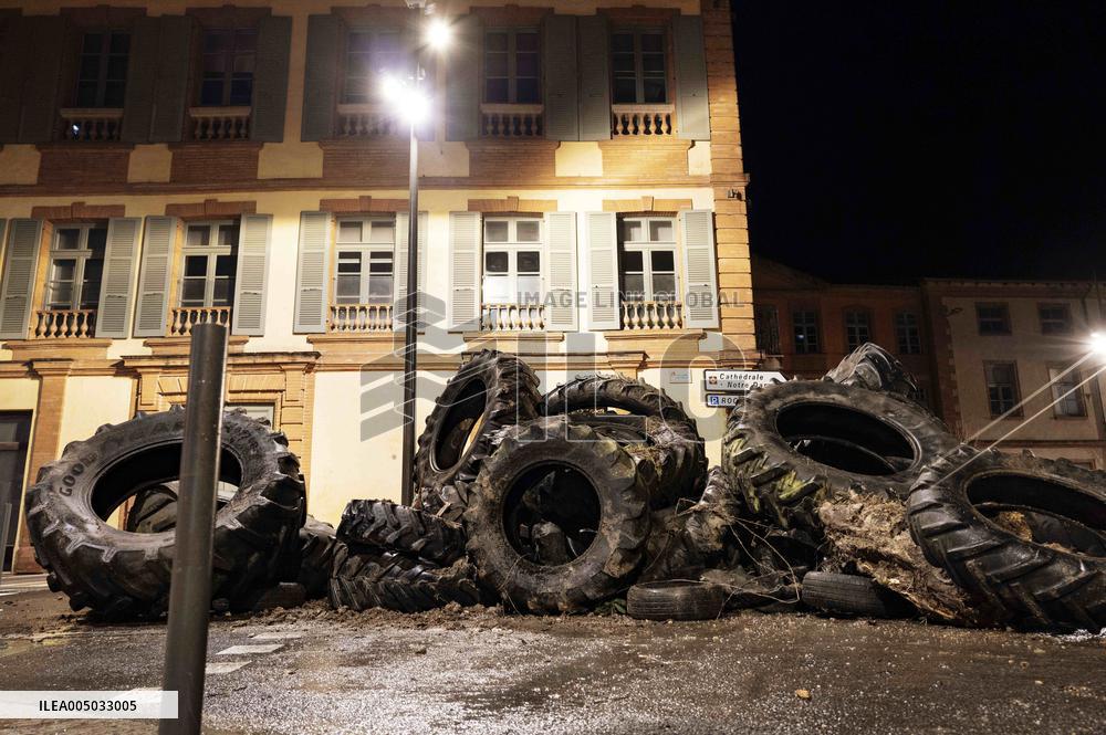 Farmers Protest in Montauban