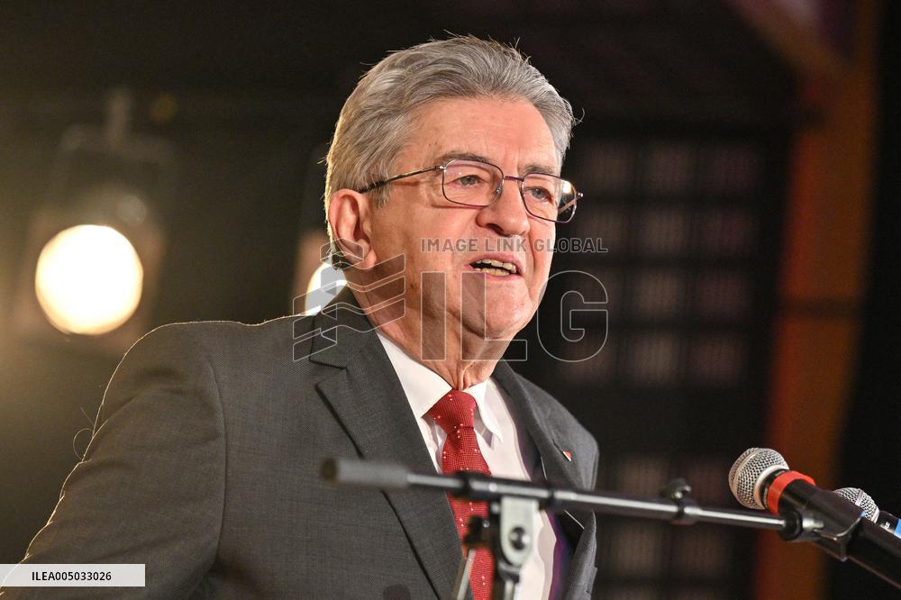 Republican New Year Banquet with Jean-Luc Melenchon - Villeurbanne