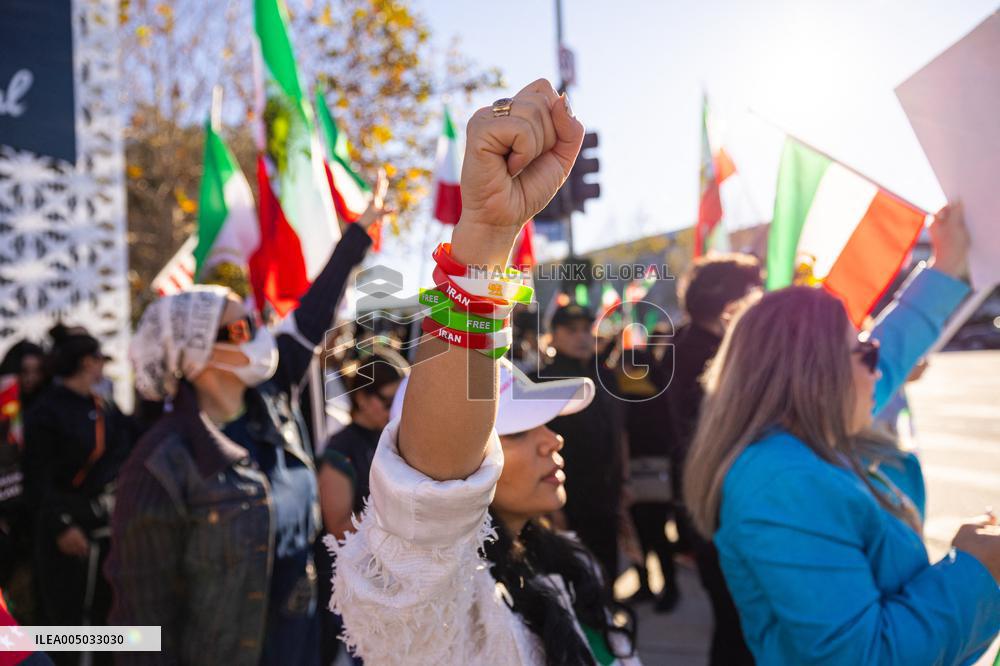 Los Angeles Demonstration Solidarity Iranian Protesters