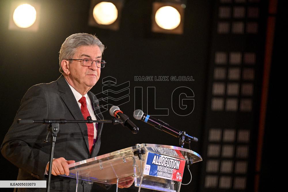 Republican New Year Banquet with Jean-Luc Melenchon - Villeurbanne